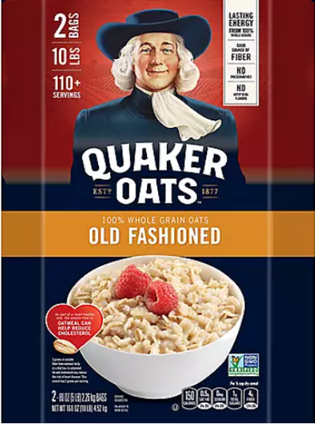 QUAKER Oats 'Old Fashioned' Instant Oatmeal 100 % natürliche Vollkorn 4520 gr